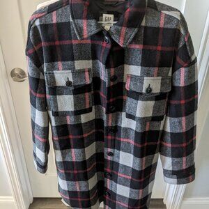 NWT- Gap Kids Plaid Shirt Jacket (013)